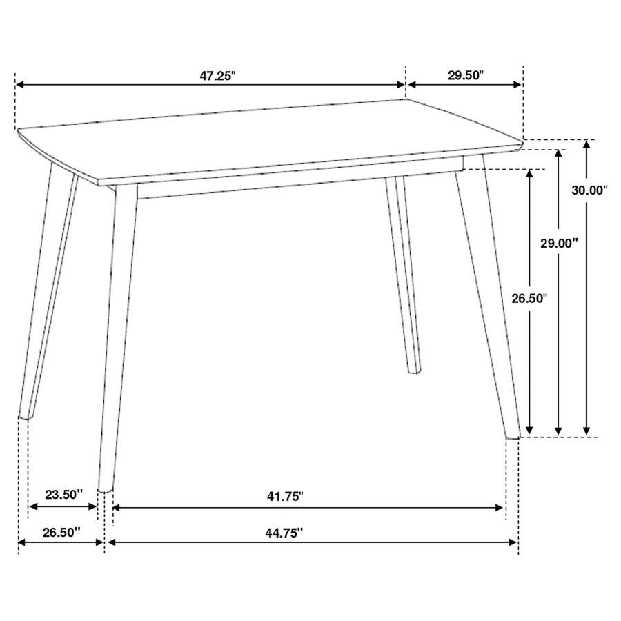 5pc Dining Table Set - Chestnut