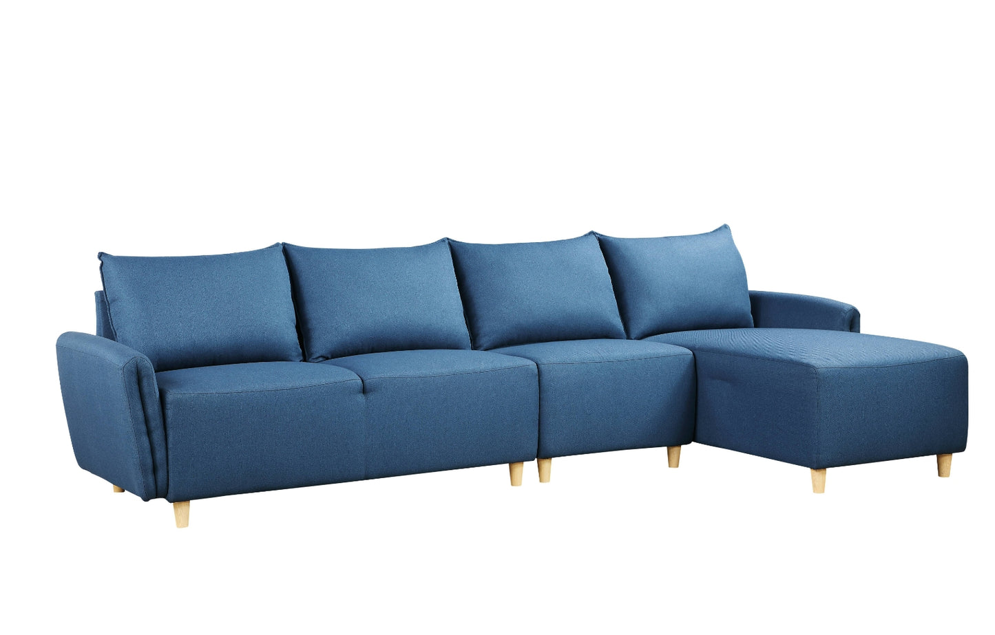 Reversible Sectional Sofa - Blue