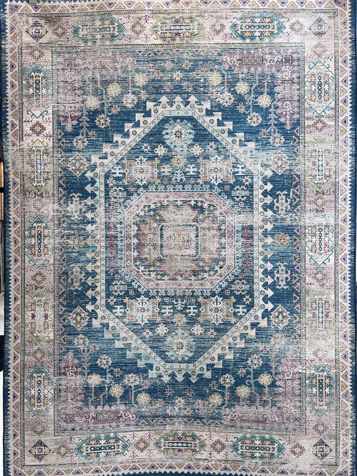 Blue Area Rug 5 x 7