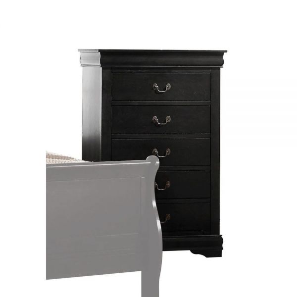 Cherry Finish Wood Chest of Drawers -wood