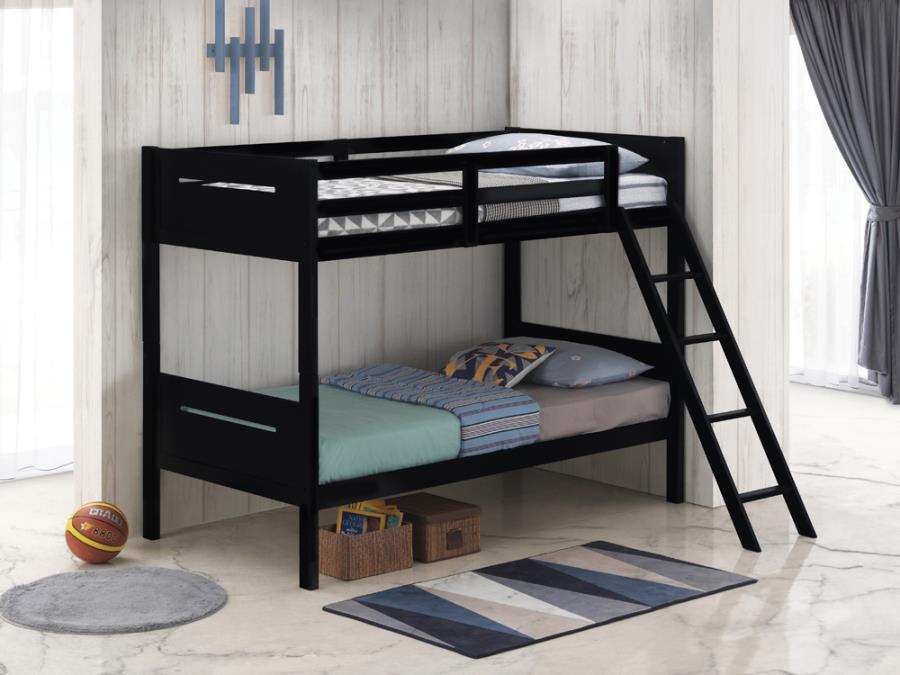 Black Twin Bunk Bed