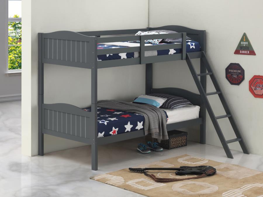 Gray Twin Bunk Bed