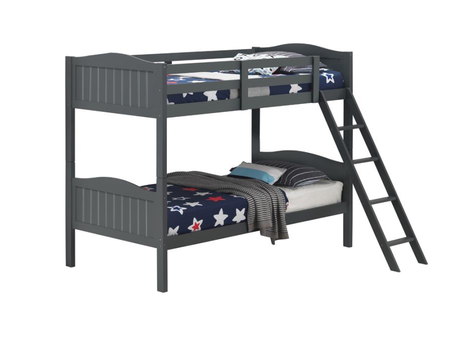 Gray Twin Bunk Bed