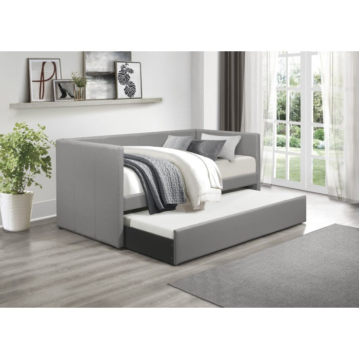 Vinyl Twin Daybed Frame + Trundle