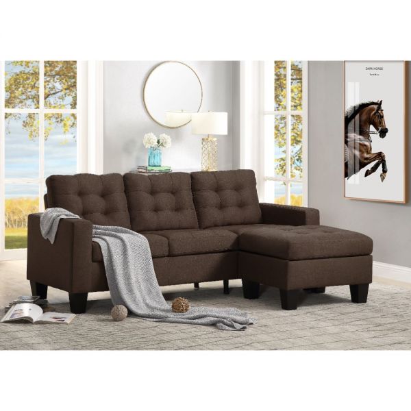 Brown Chaise Sofa