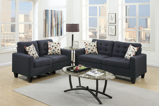 Charcoal Gray  Sofa & Loveseat Set