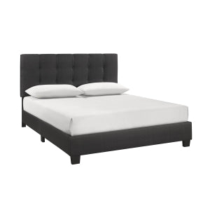 Tufted Gray Full Bedframe + Mattress