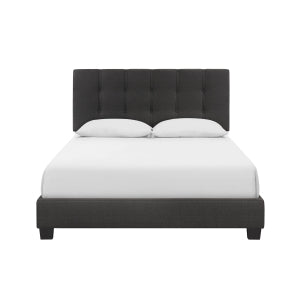 Tufted Gray Full Bedframe + Mattress